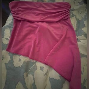 Asymmetrical tube top